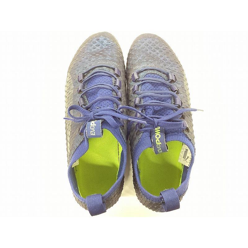 プーマ PUMA EVO POWER サッカースパイク 26.5cm ブルー 103999 04