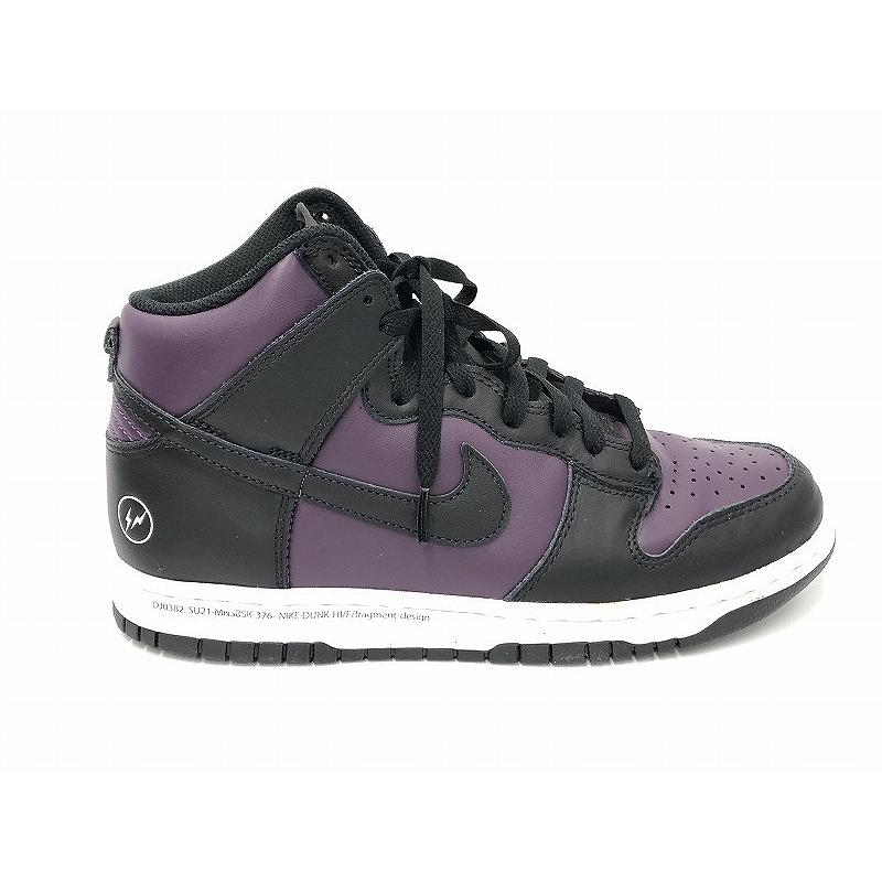 ナイキ NIKE DUNK HI/F スニーカー 黒・紫 DJ0382-600