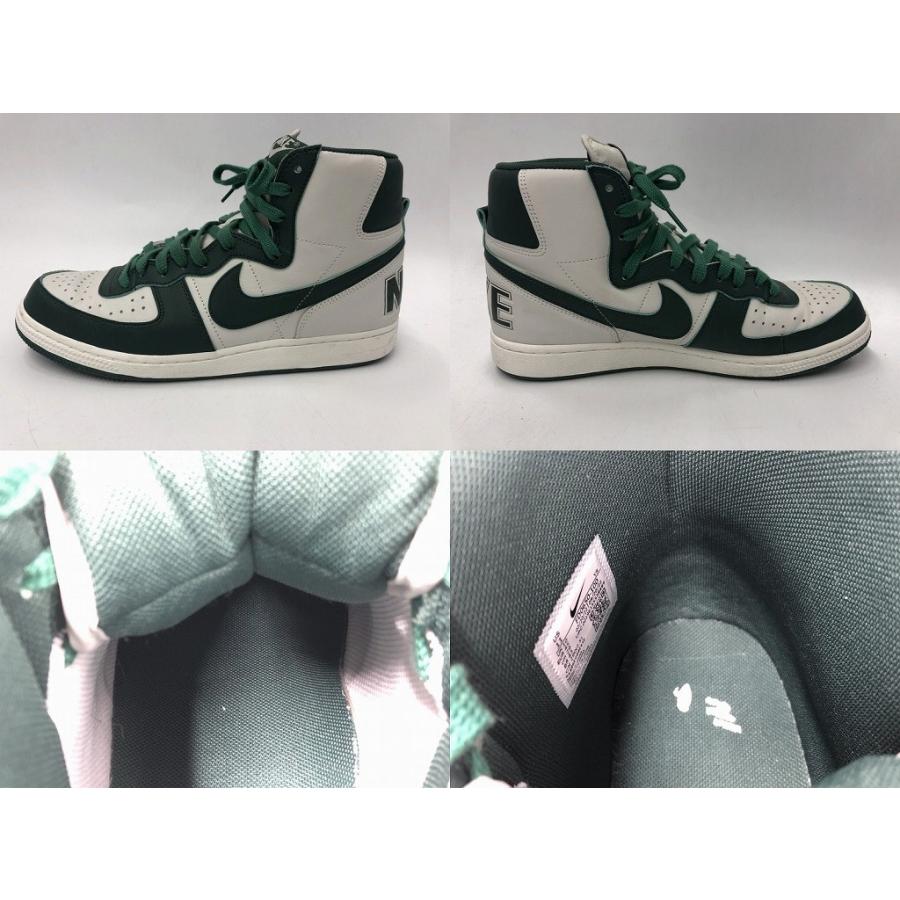 最終値下げNike ハイカットスニーカー ホワイト/ブラック/グリーン　20cm ナイキ NIKE ハイカットスニーカー TERMINATOR HIGH SWAN 29.0cm