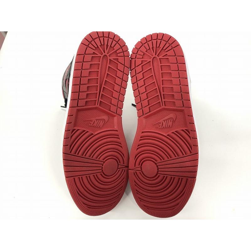 ナイキ NIKE AirJordan1 Mid Reverse Bred ハイカットスニーカー 27.0
