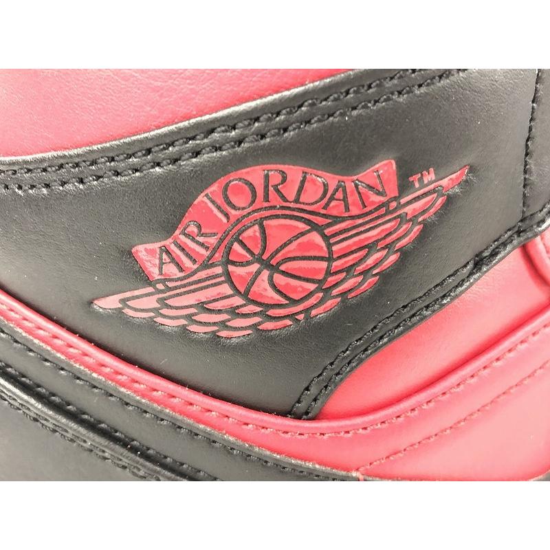 ナイキ NIKE AirJordan1 Mid Reverse Bred ハイカットスニーカー 27.0