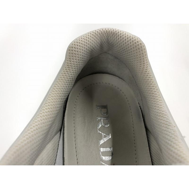 プラダ PRADA メンズ靴 スニーカー レザーローカット ホワイト系 プラダ PRADA メンズ靴 スニーカー レザーローカット ホワイト系