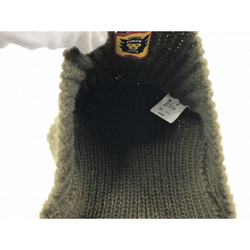 ヒューマンメイド HUMAN MADE ビーニーマフラー ニット帽 グリーン
