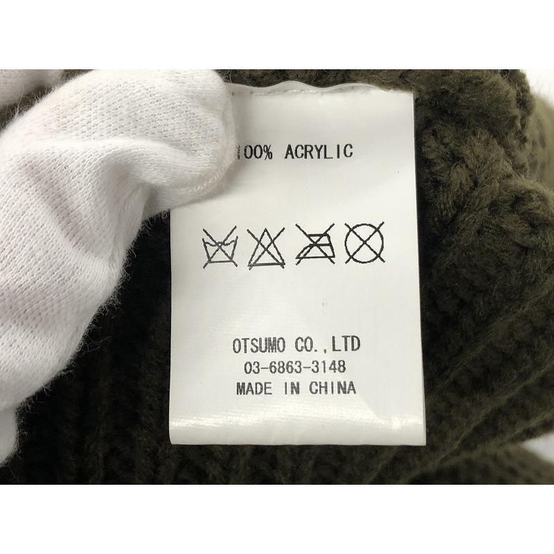 ヒューマンメイド HUMAN MADE ビーニーマフラー ニット帽 グリーン