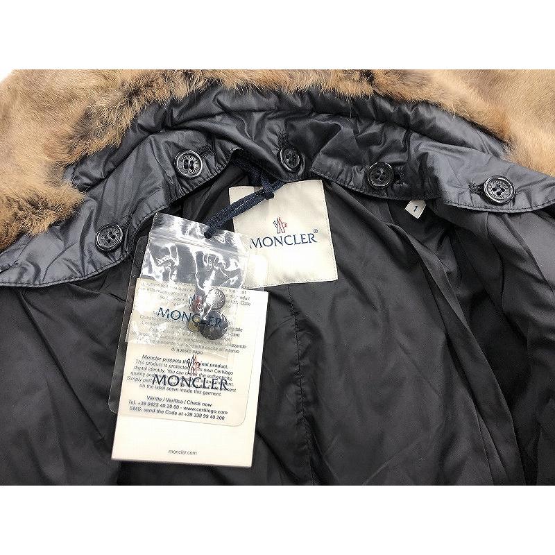 モンクレール MONCLER ファーダウンジャケット ブラック 120934594820