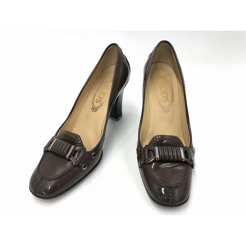 【TOD’S】ダークブラウンパンプス　サイズ38 トッズ TOD'S パンプス ブラウン系 : ワットマン Yahoo