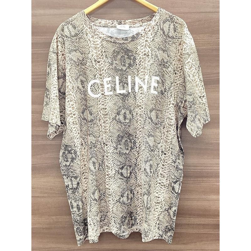 セリーヌ CELINE サーペントパイソンプリントTシャツ 2X681307H セリーヌ CELINE サーペントパイソンプリントTシャツ 2X681307H
