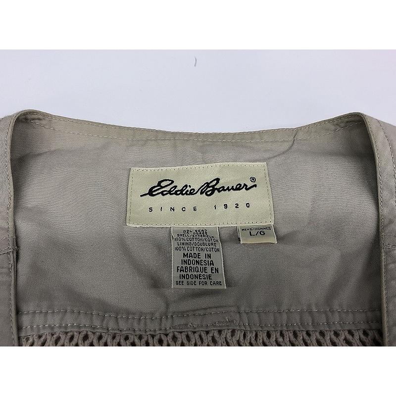 エディー・バウアー Eddie Bauer 90s フィッシングベスト ベージュ
