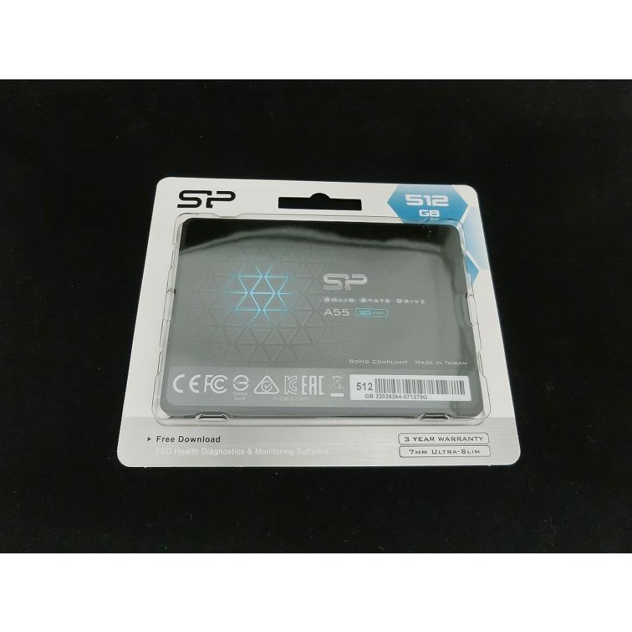 未使用】 シリコンパワー SiliconPower SSD 512GB ブラック Ace A55