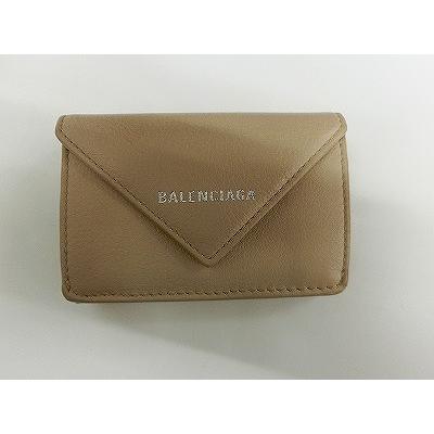 バレンシアガ BALENCIAGA ミニウォレット ベージュ 391446