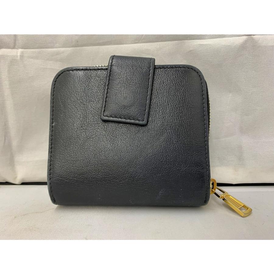 イヴサンローラン2つ折り財布 SAINT LAURENT サンローラン 二つ折り財布 レディース ブラック 668287