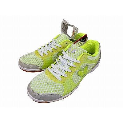 卓球 シューズ BUTTERFLY バタフライ レゾライン レーザー 28.5 未使用】 バタフライ Butterfly 卓球シューズ イエロー系 レゾライン