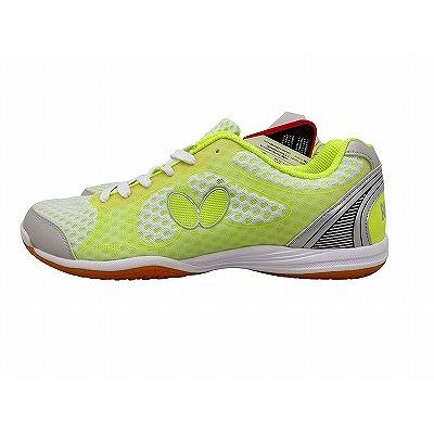 卓球 シューズ BUTTERFLY バタフライ レゾライン レーザー 28.5 未使用】 バタフライ Butterfly 卓球シューズ イエロー系 レゾライン