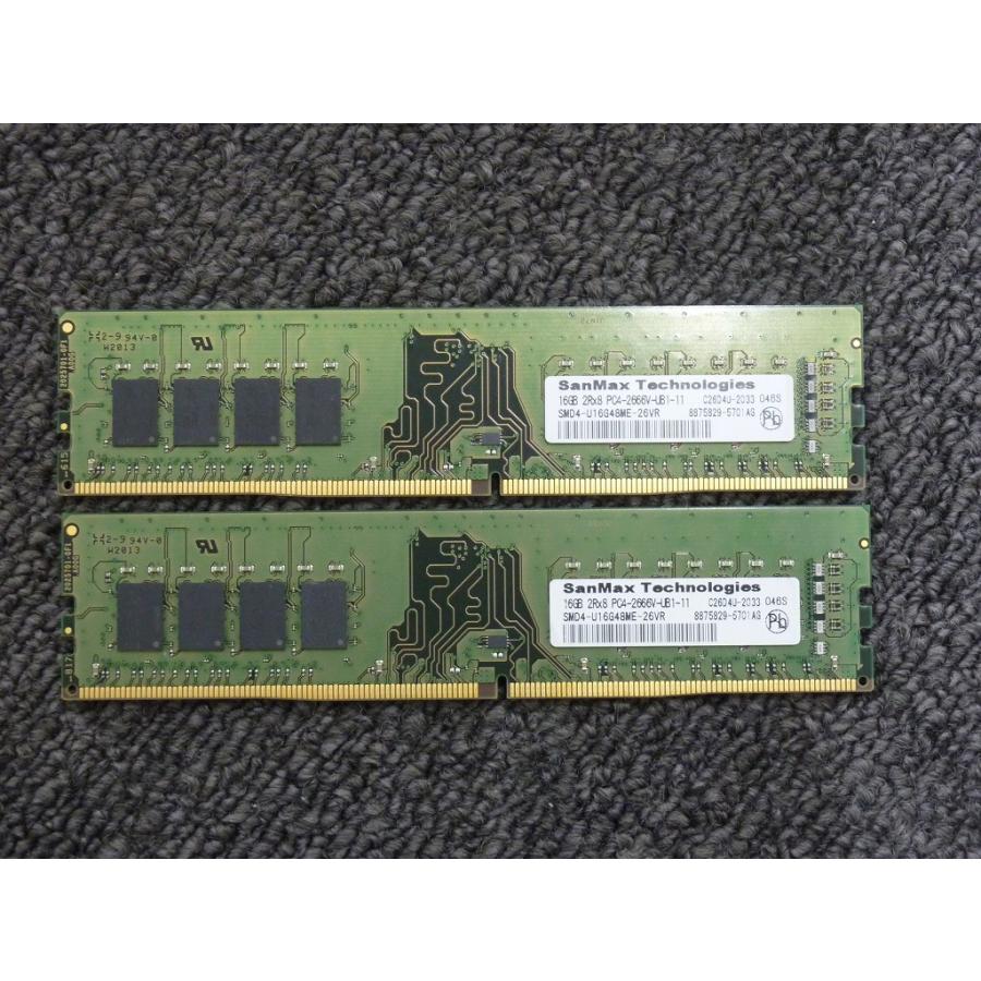 サンマックス SanMax DDR4 DIMM 32GB (16GB x 2枚組) SMD4-U16G48ME