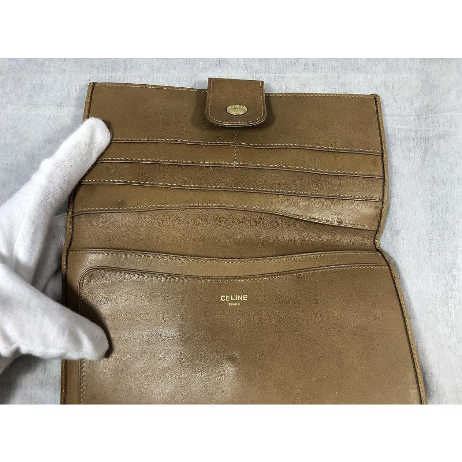 セリーヌ CELINE 二つ折り長財布 ベージュ : ワットマン Yahoo