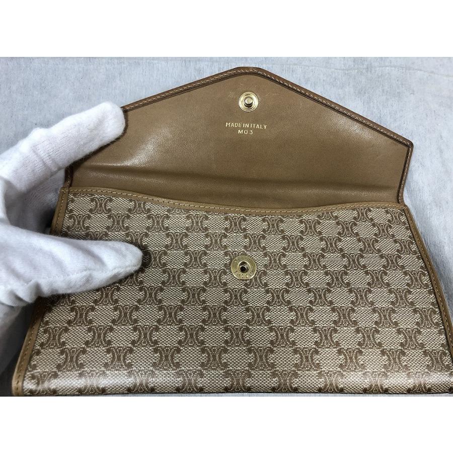 セリーヌ CELINE 二つ折り長財布 ベージュ : ワットマン Yahoo