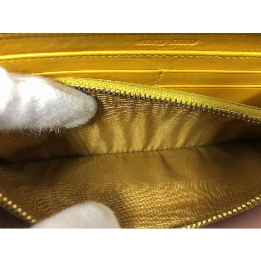 ミュウミュウ MIU 長財布 イエロー : ワットマン Yahoo!ショッピング店
