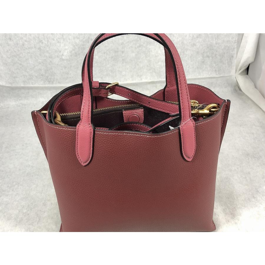 未使用】 コーチ COACH ウィロウ トート 24 カラーブロック ブラス 