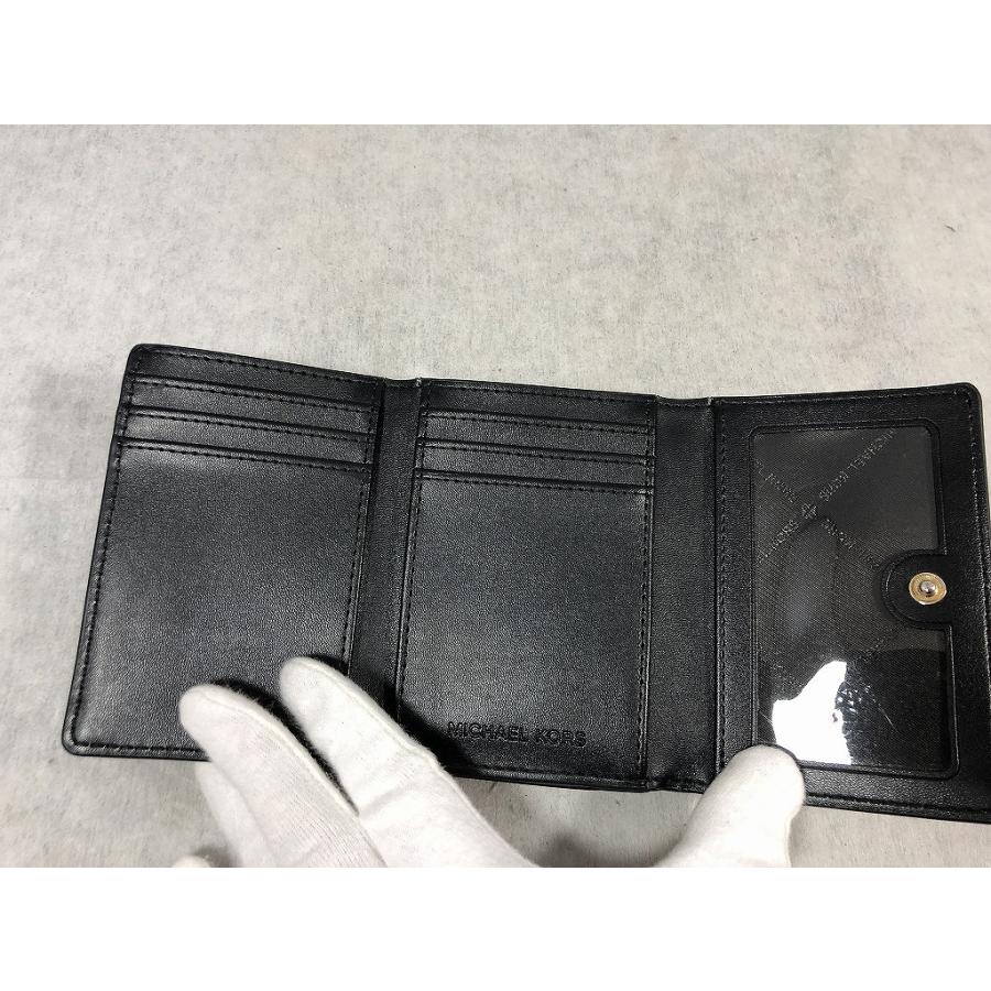 マイケルコース MICHAEL KORS 三つ折り財布 ブラック : ワットマン