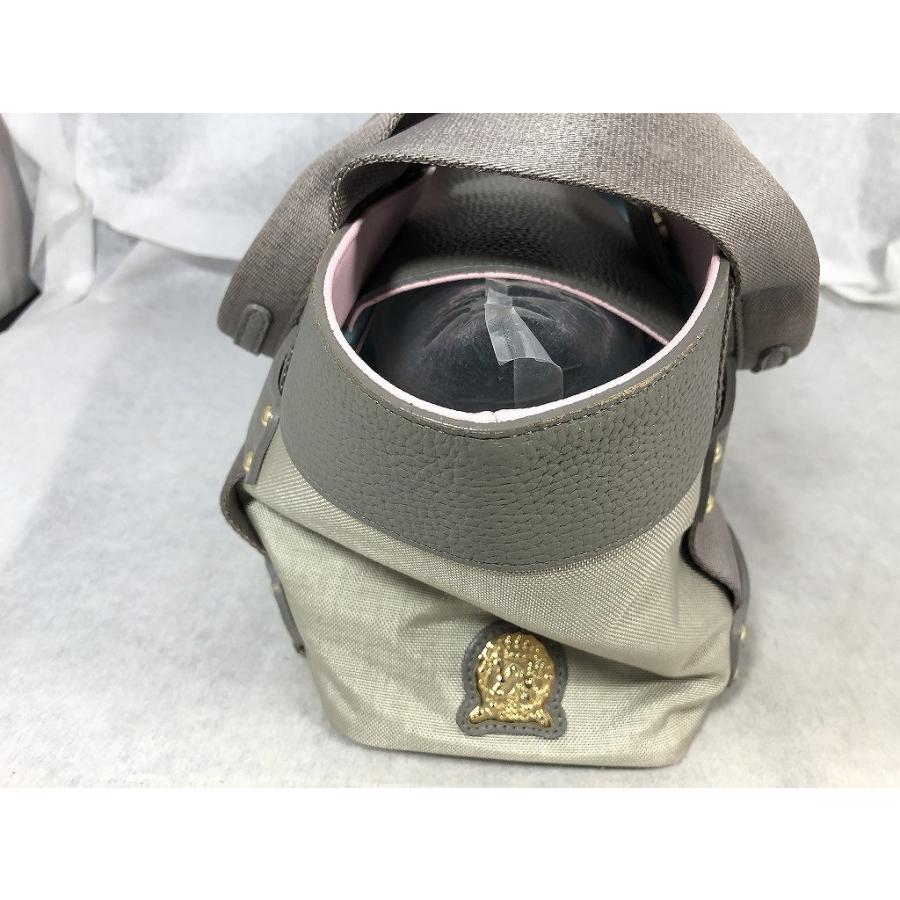 ADMJ グレー レザーハンドバッグ エ−ディーエムジェイ A.D.M.J ハンドバッグ グレー系 : ワットマン