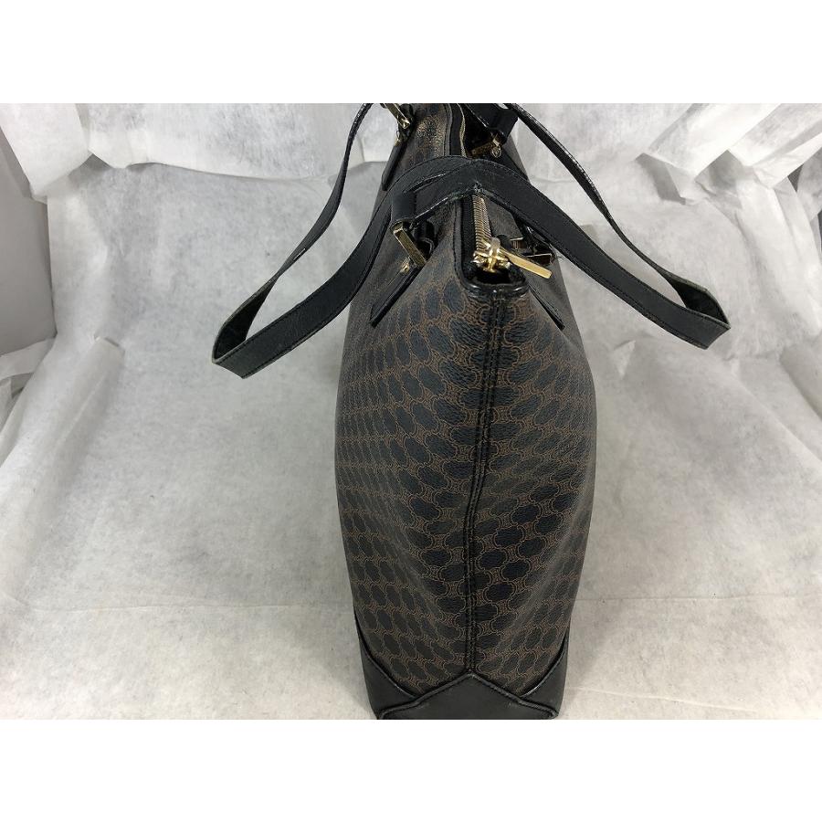 CELINE セリーヌ トート バッグ　黒 マカダム セリーヌ CELINE マカダム柄 トートバッグ ブラック : ワットマン