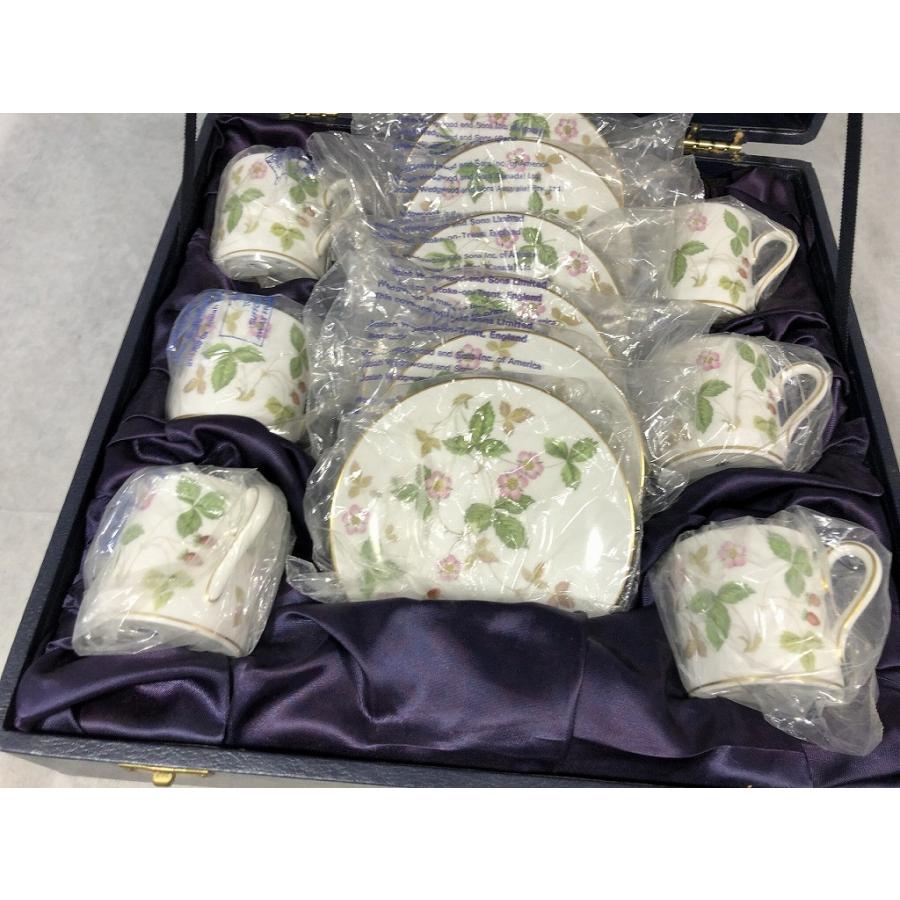【未使用】 ウェッジウッド WEDGWOOD ワイルドストロベリー カップ＆ソーサー 6客セットの画像