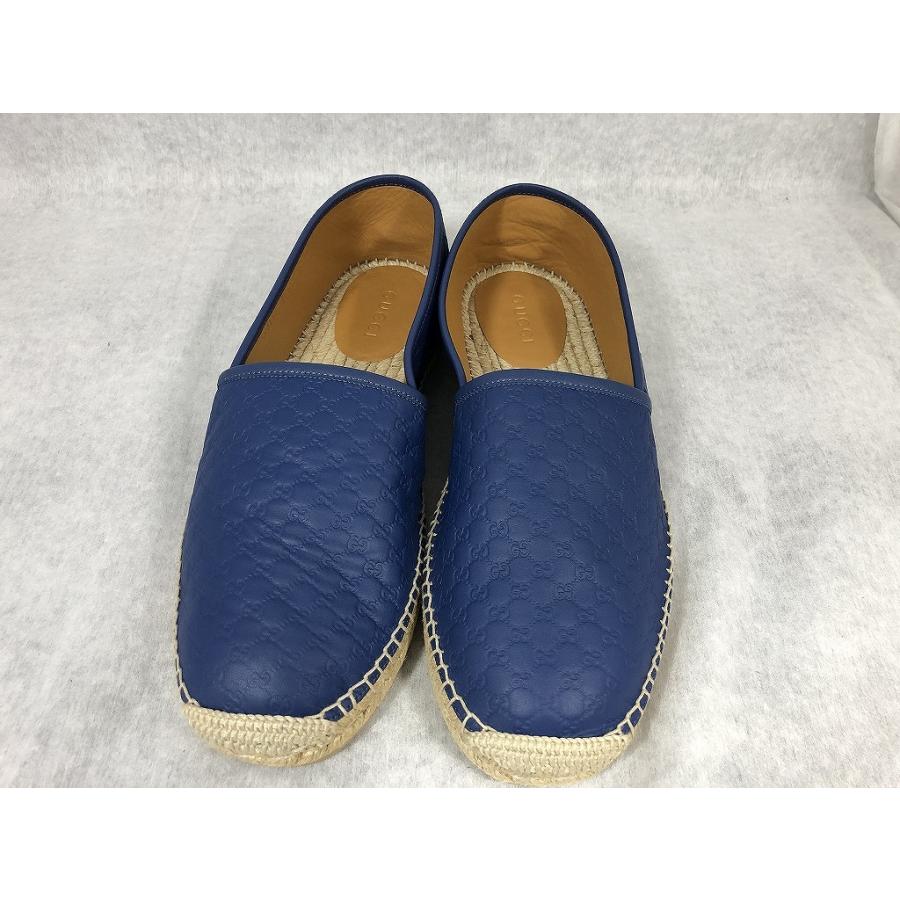グッチ GUCCI レザー エスパドリーユ ブルー 567112 グッチ GUCCI レザー エスパドリーユ ブルー 567112