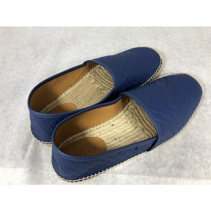 グッチ GUCCI レザー エスパドリーユ ブルー 567112 グッチ GUCCI レザー エスパドリーユ ブルー 567112