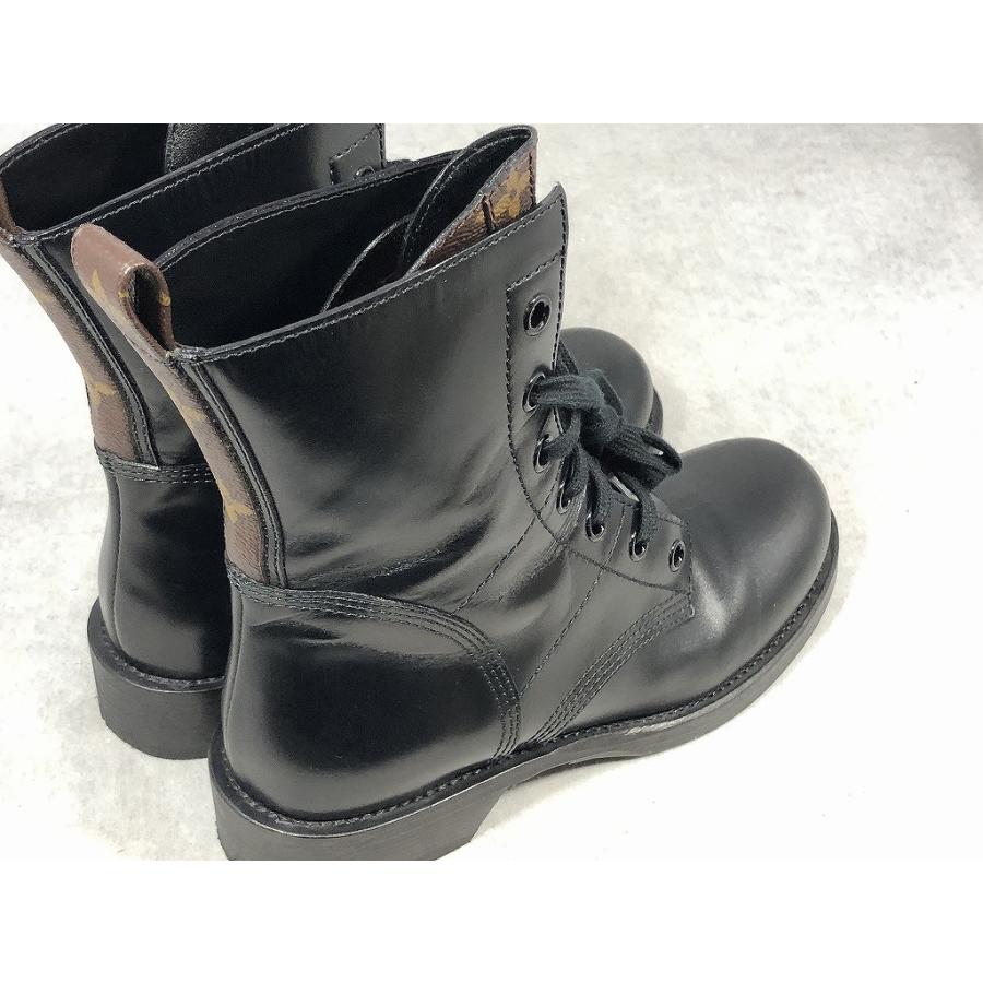 ヴィトン　ブーツ　24.5 ルイ・ヴィトン LOUIS VUITTON メトロポリス ブーツ 24.5cm ブラック
