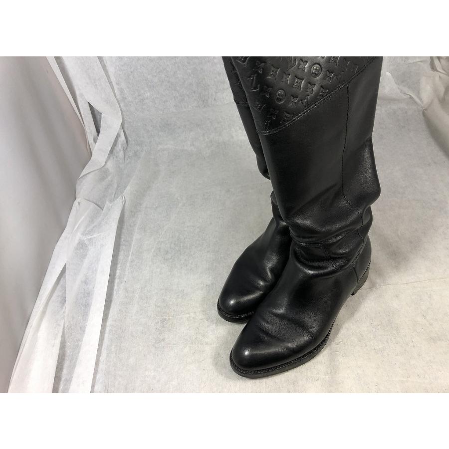 Louis Vuitton ルイヴィトン ロングブーツ 23cm ブラック美品 ルイ・ヴィトン LOUIS VUITTON ロングブーツ サイズ：23.5cm