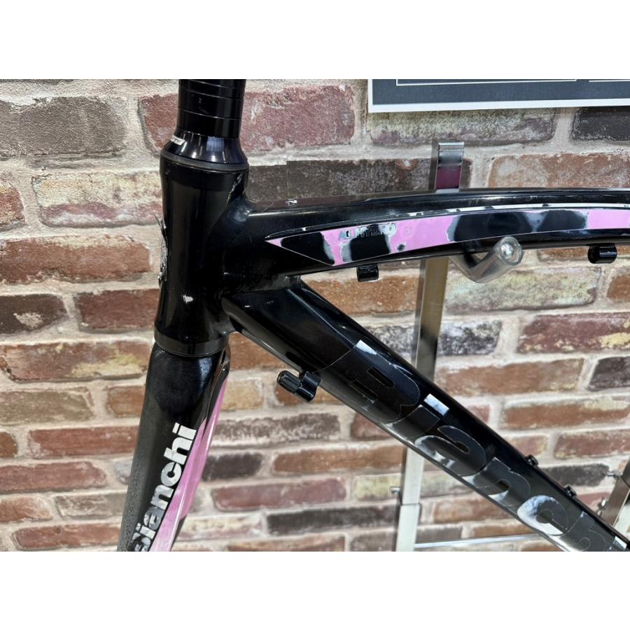 ビアンキ BIANCHI 【ジャンク】VIANIRONE 7 フレームセット 黒・ピンク