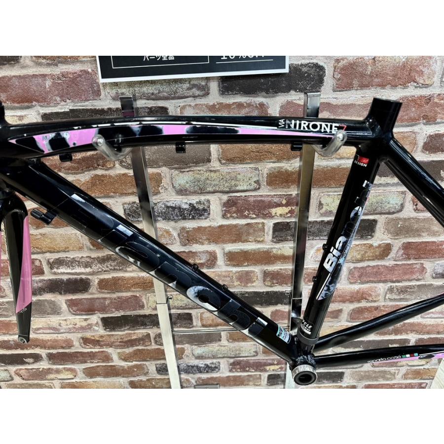 ビアンキ BIANCHI 【ジャンク】VIANIRONE 7 フレームセット 黒・ピンク