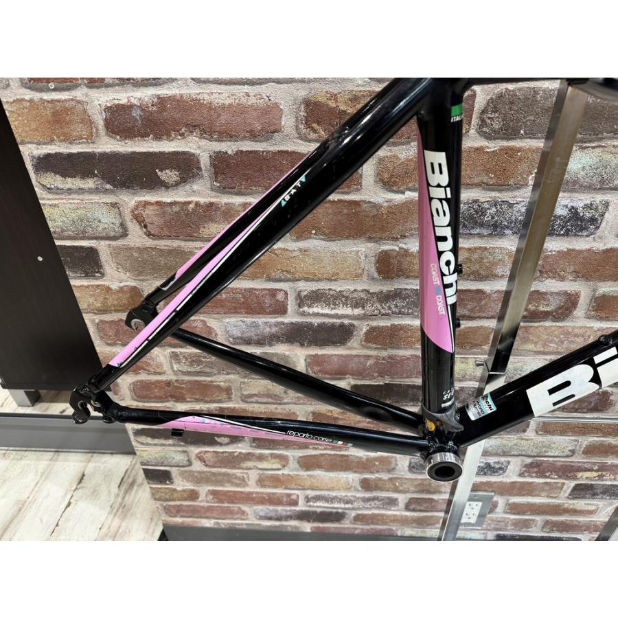ビアンキ BIANCHI 【ジャンク】VIANIRONE 7 フレームセット 黒・ピンク