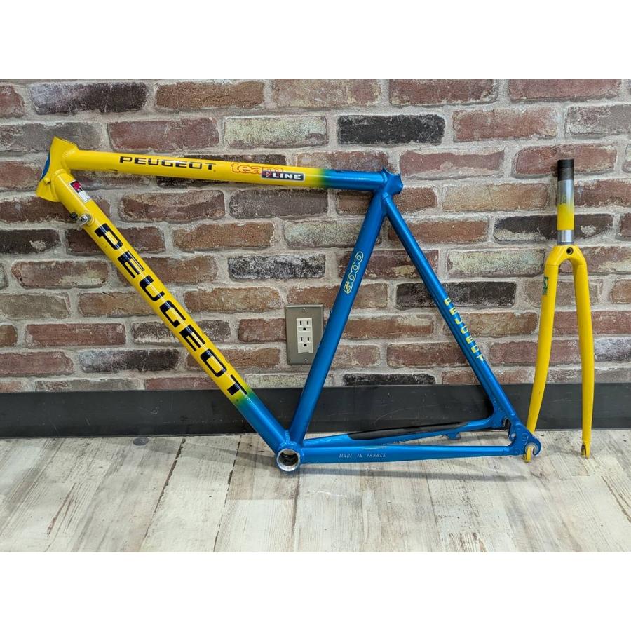 プジョー PEUGEOT 【並品】ロードバイクフレームセット 51サイズ TEAM
