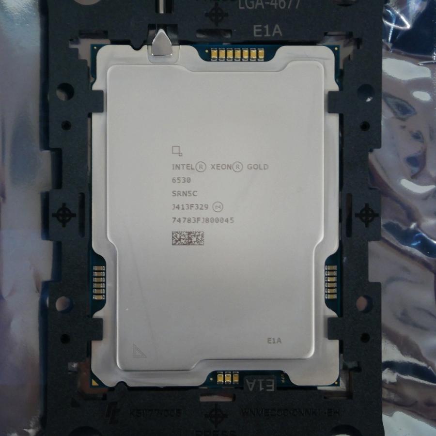 インテル Intel Xeon Gold 6530 2.1GHz/MAX 4GHz CPUのみ