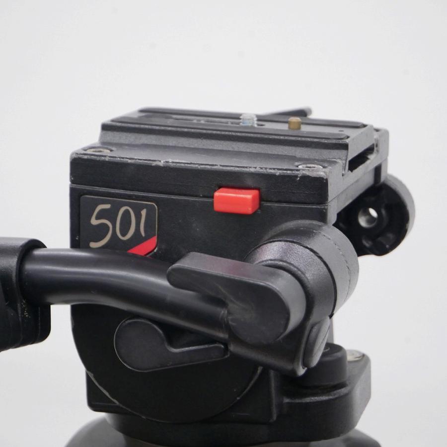 Manfrotto 501 + 525MVB / MBAG90P ビデオ 雲台 三脚 : ワットマン