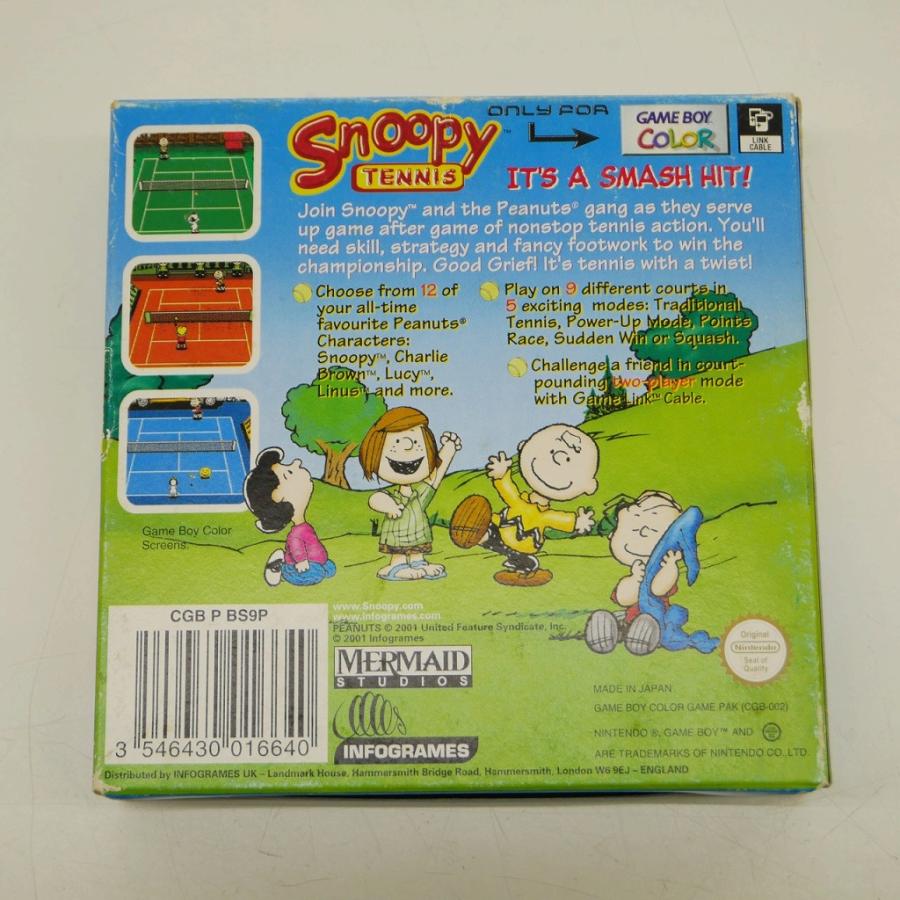 Infogrames GBカラーソフト Snoopy TENNIS （海外版）の画像