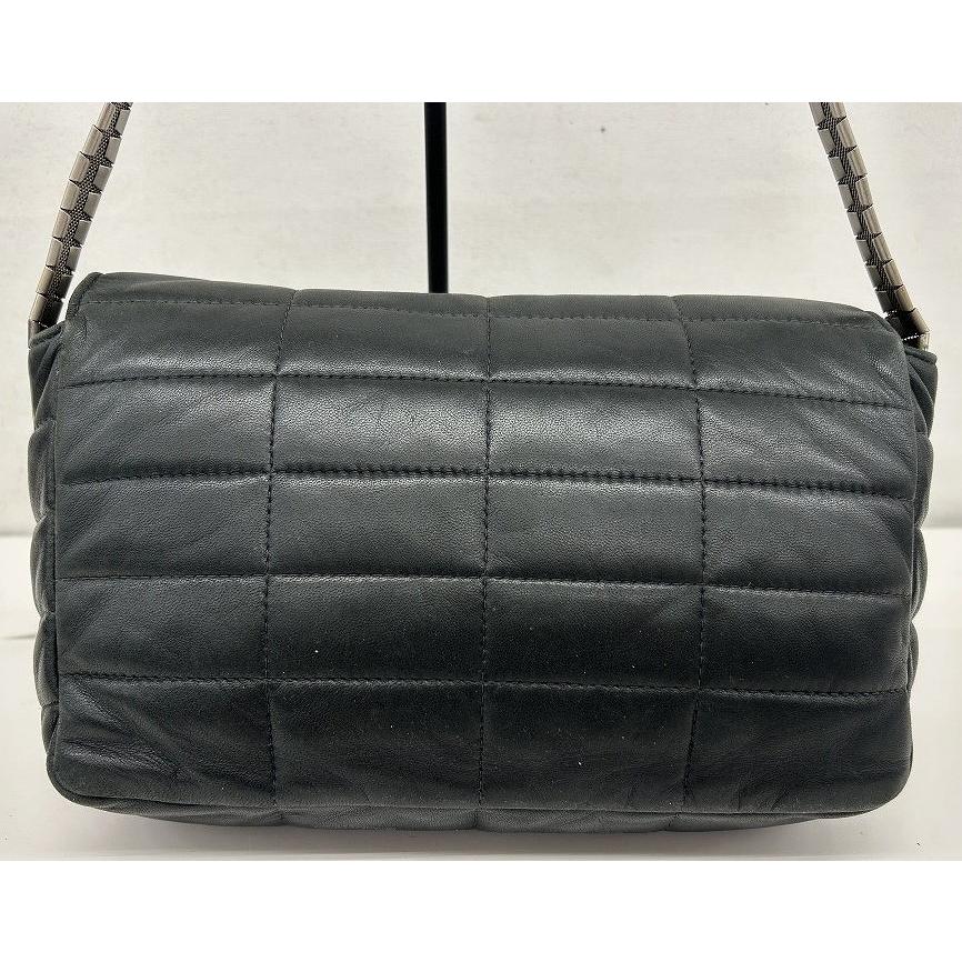 シャネル CHANEL チョコバー ショルダーバッグ ターンロック 蛇骨