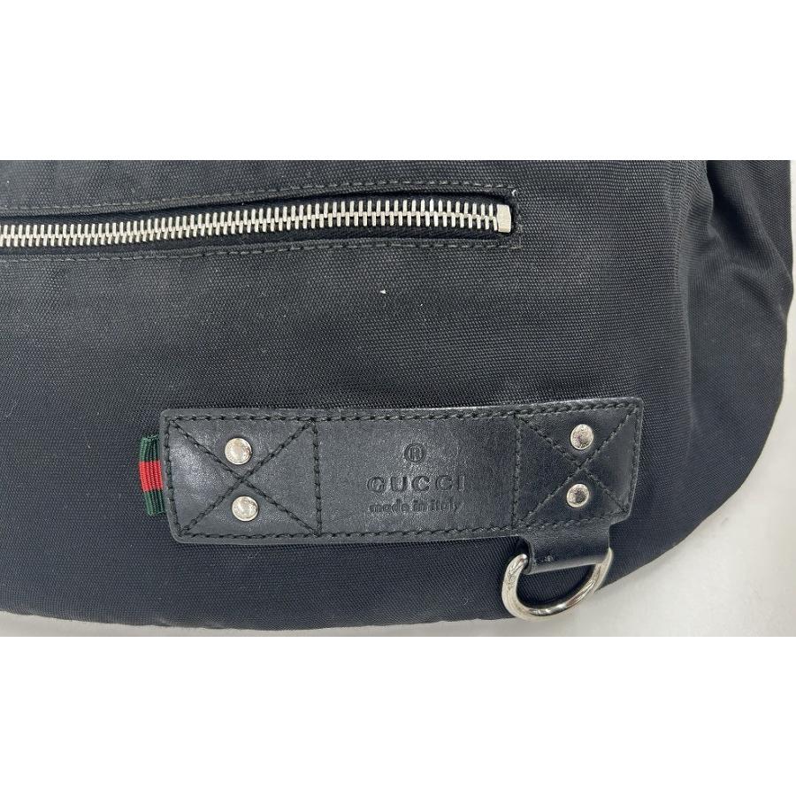 美品 GUCCI ブラック ボディバッグ GGパターン 246409 GUCCI（グッチ