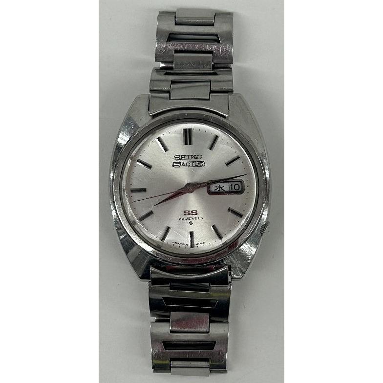 セイコー SEIKO 5アクタス 23石自動巻き 1970年製 シルバー 6106-8420