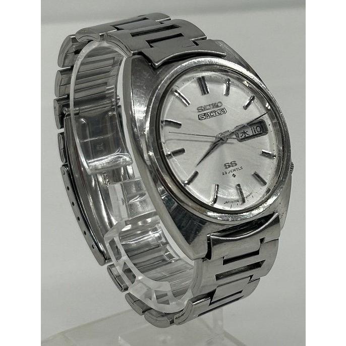 セイコー SEIKO 5アクタス 23石自動巻き 1970年製 シルバー 6106-8420