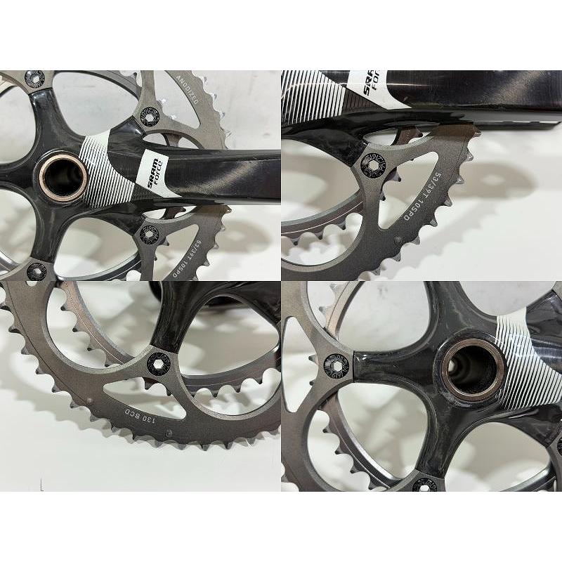 スラム SRAM カーボン クランクセット 170mm 53-39T FORCE 【カウマン