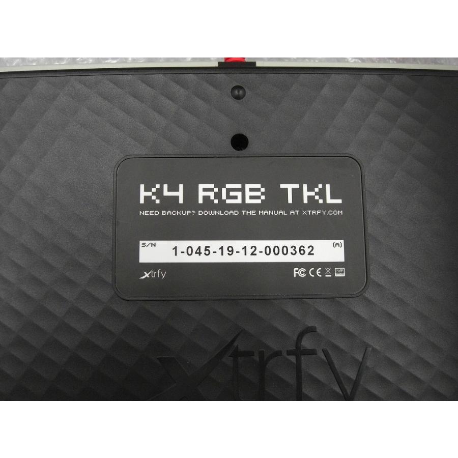エクストリファイ Xtrfy ゲーミングキーボード K4 TKL RGB RETRO｜wattmann｜07