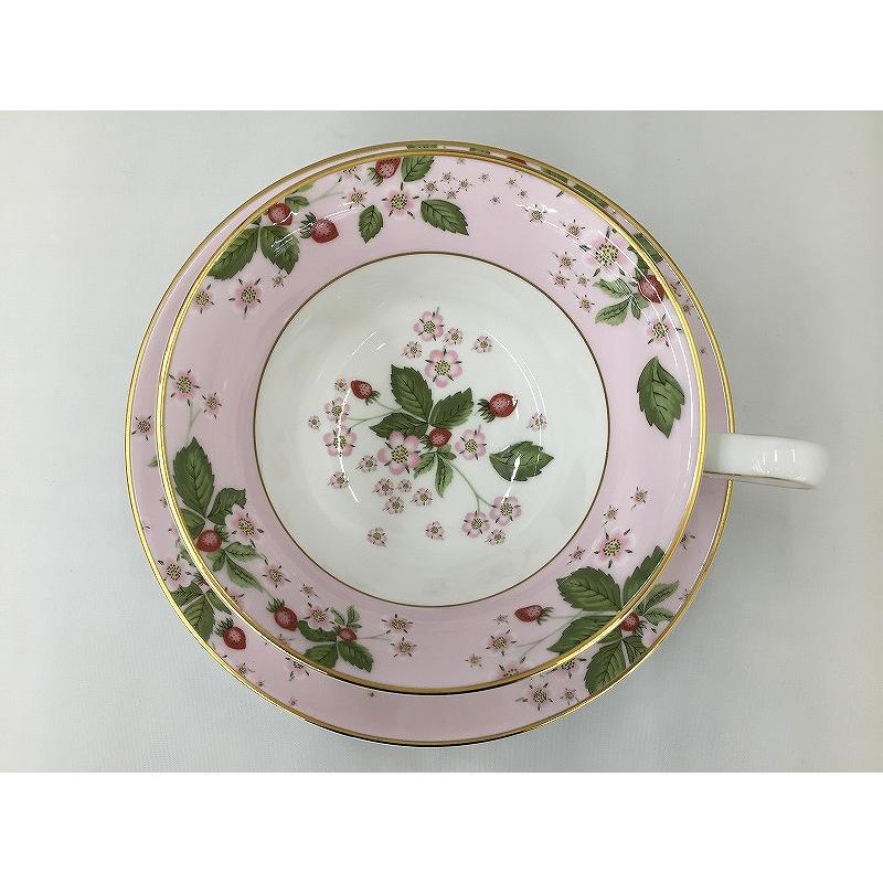 ウェッジウッド WEDGWOOD ワイルドストロベリーブルーム カップ＆ソーサーペアの画像