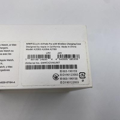 アップル Apple ワイヤレスイヤホン Air pods pro 第1世代