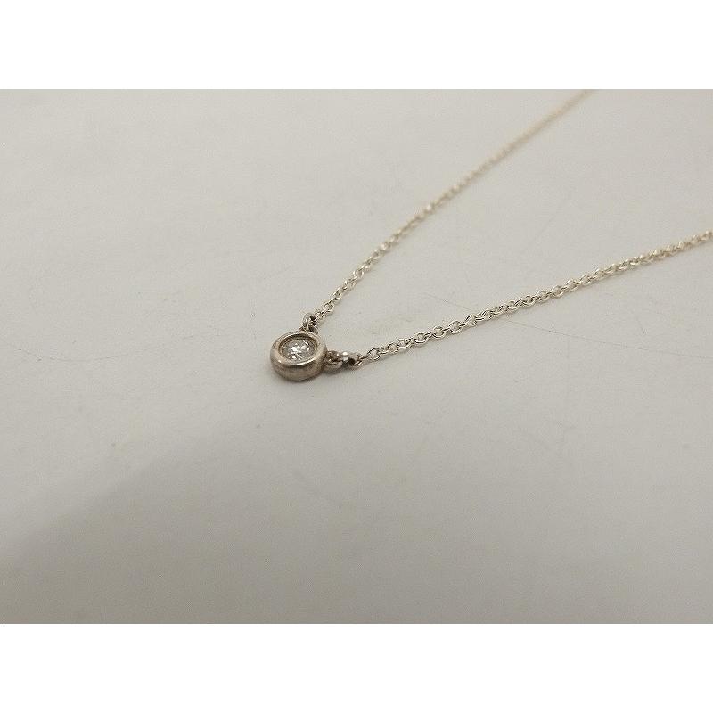 ティファニー シルバー シングルダイヤモンド ネックレス ティファニー TIFFANY & Co. バイザヤード シングル ダイヤモンド