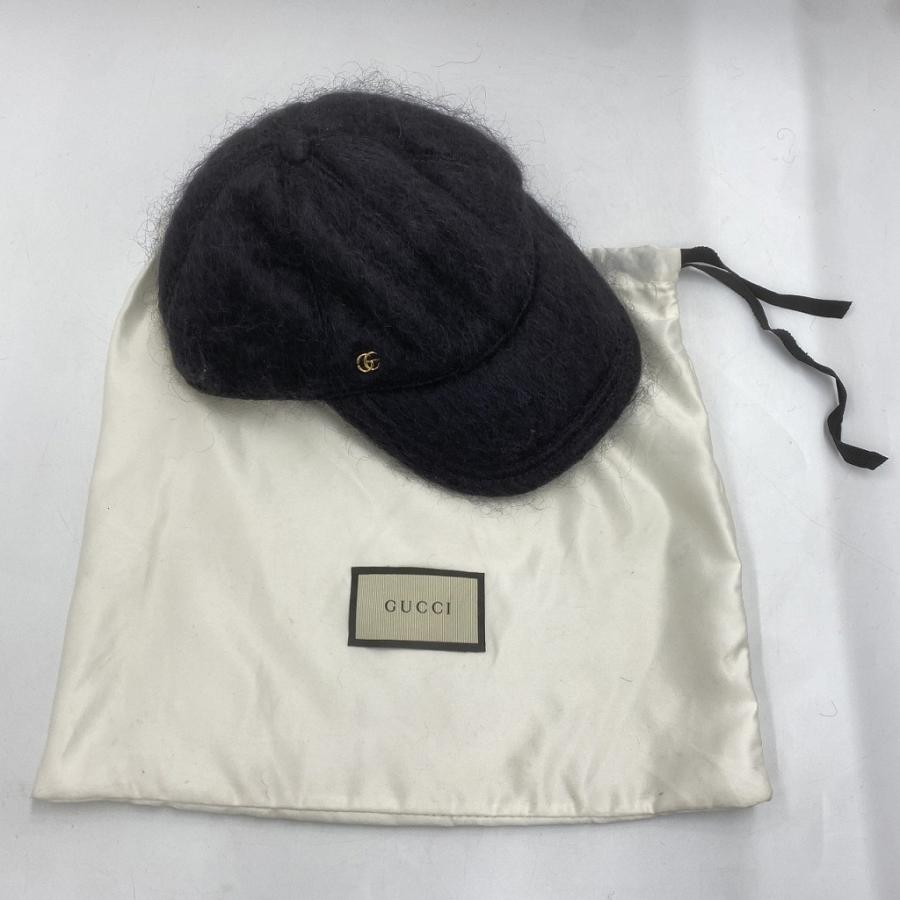 グッチ GUCCI ダブルG ベースボールキャップ モヘア サイズXS 55cm 