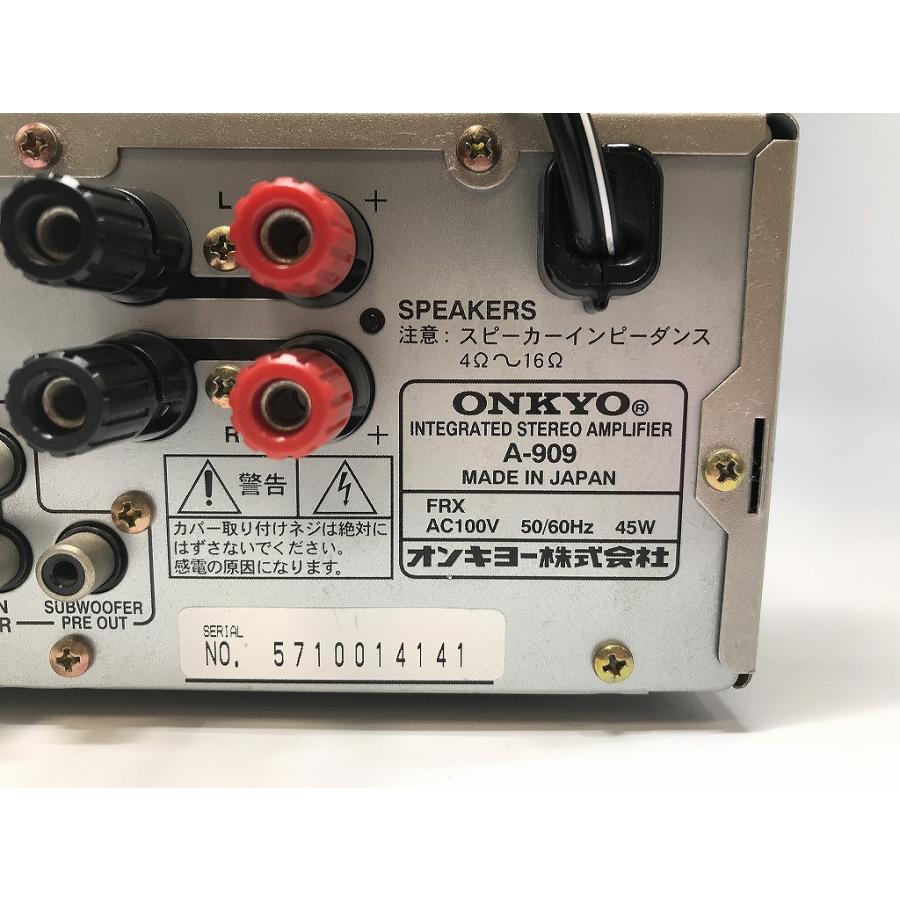 ジャンク品】ONKYO アンプ A-919 プリメインアンプ