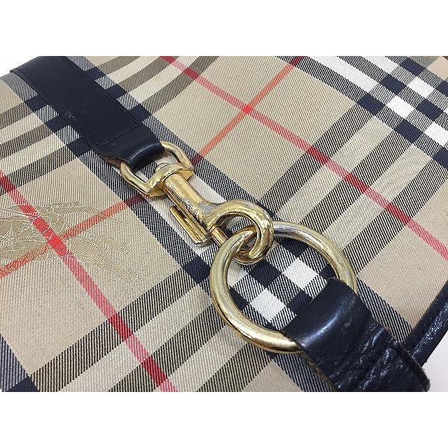 Burberrys ヴィンテージ ショルダーバッグ ノバチェック バーバリー ノバチェック ショルダーバッグ レザー シルバー金具