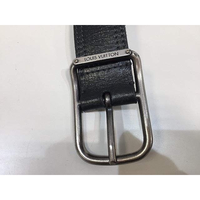 【美品】LOUIS VUITTON ヴィトン ベルト ルイヴィトン LOUIS VUITTON ユタ サンチュール レザーベルト シンプル